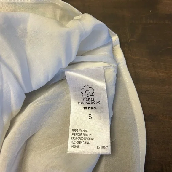 NWT Farm Rio handkerchief skirt